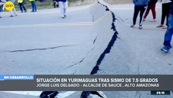 Pide al presidente Martín Vizcarra, una inspección en su localidad ante las consecuencias por el fuerte sismo. (Foto: Captura RPP)