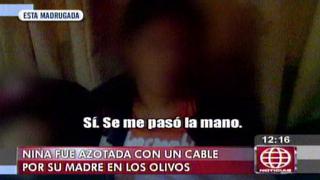 Policía rescató a niña maltratada por su madre en Los Olivos