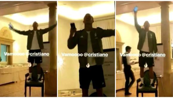 Cristiano Ronaldo se lució cantando en particular ritual de iniciación en la Juventus. (Foto: Instagram)