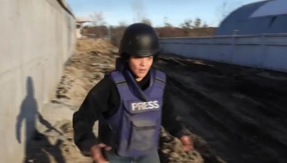 Periodistas británicos grabaron el momento en que fueron atacados a tiros por soldados rusos. (Foto: Captura de video).