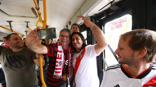 River Plate vs. Flamengo: hinchas compartieron bus en un clima de confraternidad | FOTOS