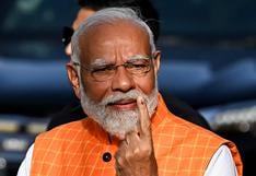 Elecciones India 2024: Primer ministro Modi vota arropado por cientos de seguidores