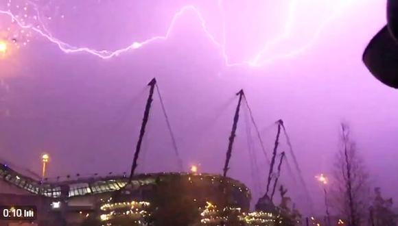 Manchester City: por esta tormenta se aplazó el partido [VIDEO]
