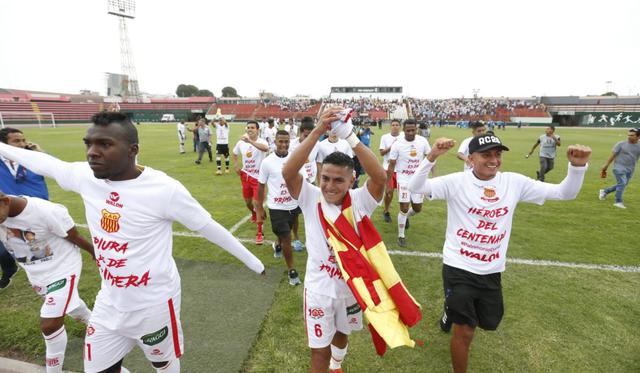 Celebración de Atlético Grau y Deportivo Llacuabamba por el ascenso a primera división. (Fotos: Violeta Ayasta / GEC)
