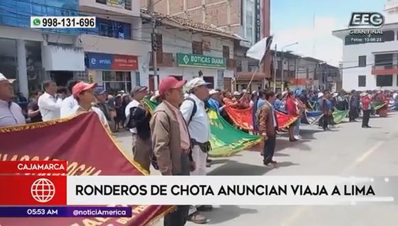 En Cajamarca exigen la liberación del expresidente Pedro Castillo. (Foto: América Noticias)