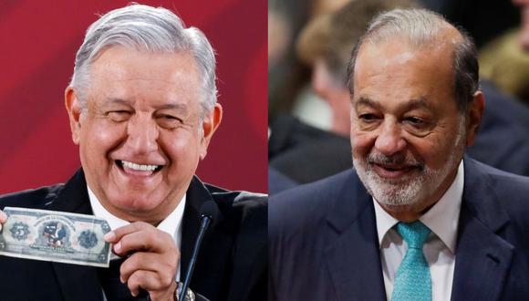 México | AMLO dice que Carlos Slim quiere retirarse pero antes ayudará a la economía de México. (EFE)