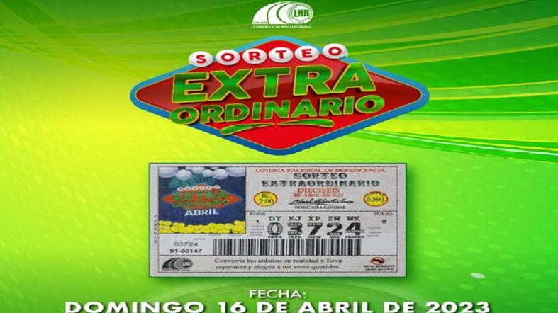 Lotería Nacional de Panamá del domingo 16 de abril: resultados del Sorteo Extraordinario