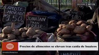Lluvias: Costo de alimentos se ha más que duplicado en Lima