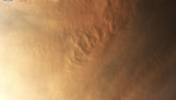 Imagen de tormenta de polvo en Marte captado por el orbitador chino Tianwen 1. (CLEP)
CLEP.