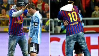 Lionel Messi fue besado en la cabeza por hincha en triunfo de Argentina
