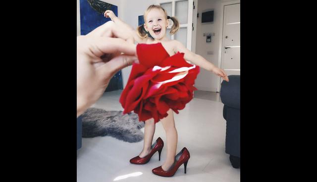 Stefani disfruta posar para su creativa madre y ser una estrella en Instagram. (Foto: Instagram)