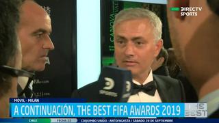 Mourinho troleó a un periodista en la gala de los Premios The Best FIFA 2019 | VIDEO