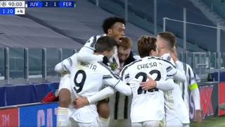 Juventus vs. Ferencvaros: Morata marcó gol agónico tras centro de Cuadrado y puso el 2-1 | VIDEO