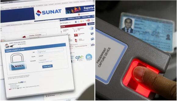 La Sunat tendrá acceso, de manera gratuita, a los servicios de verificación biométrica, tanto facial como dactilar.