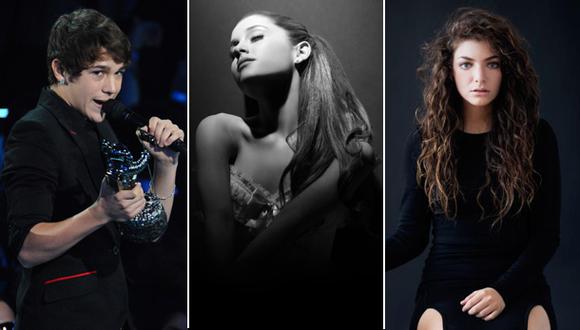 Austin Mahone, Lorde y Ariana Grande. (Fotos: AP/ Reuters)