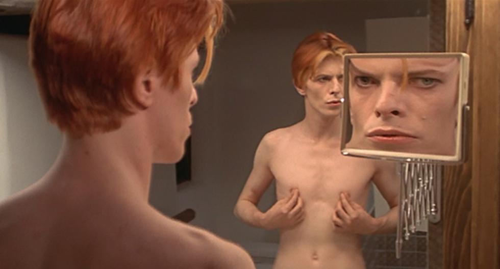 David Bowie interpretando al extraterrestre del planeta Anthea, en The man who fell on Earth, de 1976. (Foto:Difusión)
