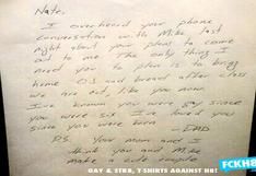 Padre escribe carta a su hijo diciéndole que sabe que es gay