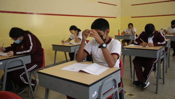 Las clases escolares en colegios de Lima Metropolitana volverán a ser presenciales desde el viernes. (Foto: GEC)