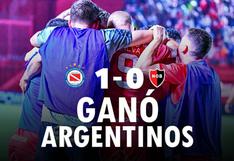 Argentinos Juniors venció a Newell’s Old Boys y comparte el liderato de la Superliga argentina junto a Boca Juniors