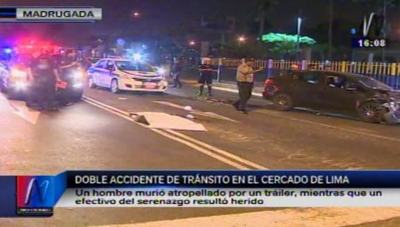 Lima: dos personas mueren atropelladas en Semana Santa