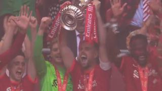 Liverpool levantó el trofeo de la FA Cup tras vencer a Chelsea en la final | VIDEO