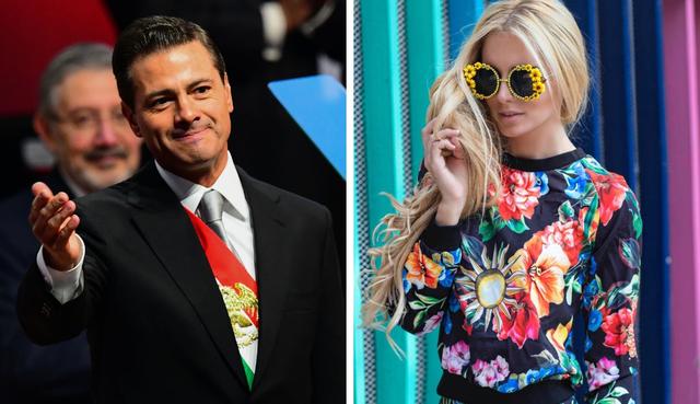 Enrique Peña Nieto y Tania Ruiz Eichelmann fueron fotografiados juntos durante una boda en México. (Fotos: AFP y @taniaruize | Composición hecha por MAG tomando imágenes de AFP y @taniaruize)