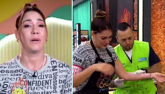 Tilsa Lozano sufrió quemadura durante la competencia de "El gran chef famosos". (Foto: Latina)