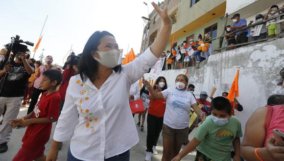 La lideresa de Fuerza Popular aseguró que el denominado ‘Bono oxígeno’ se trataría de una sola entrega de S/ 10 mil “para poder aliviar” a las familias que perdieron integrantes a causa del COVID-19. (Foto: GEC)