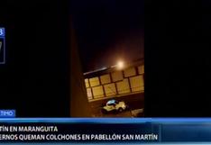 San Miguel: internos de ‘Maranguita’ se amotinaron y quemaron colchones