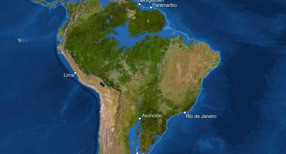 Lima y Buenos Aires quedarían bajo el agua. (Imagen: National Geographic) 