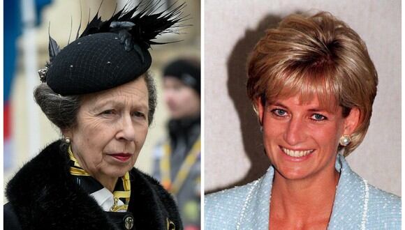 Ana del Reino Unido y Diana de Gales. (Foto: AFP)