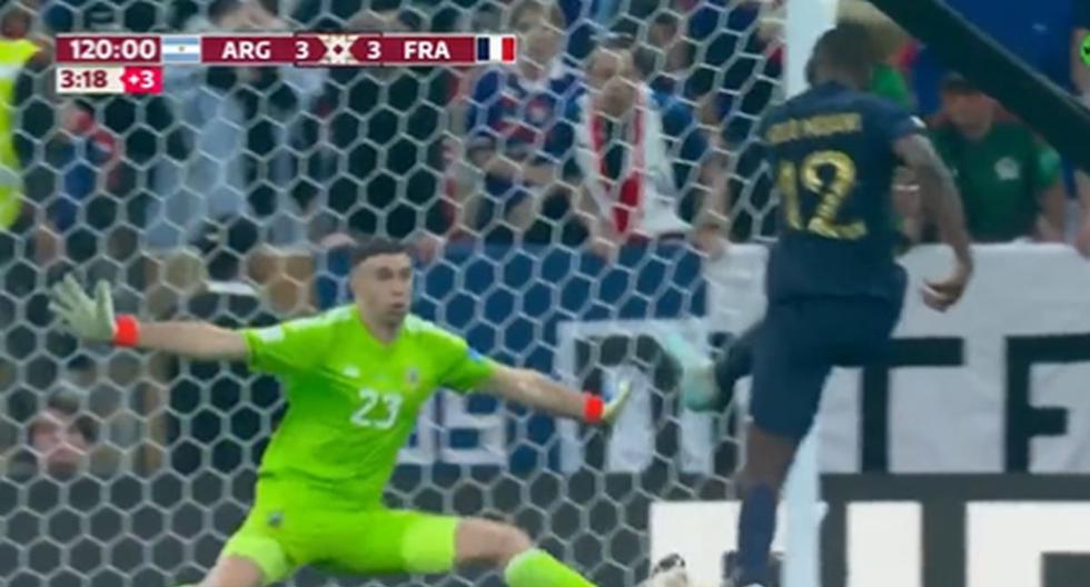 The spectacular save by ‘Dibu’ Martínez to avoid the 4-3 defeat of France |  VIDEO