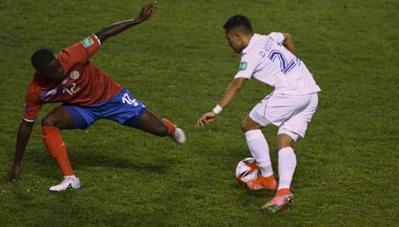 Honduras y Costa Rica empataron sin goles por las Eliminatorias Qatar 2022. (Foto: AFP)