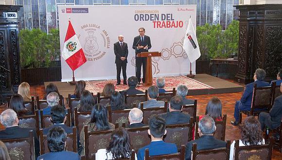 El Gobierno dio a conocer la lista de personas y empresas que recibirán la Orden del Trabajo en el marco del Día del Trabajo. (Foto: GEC)