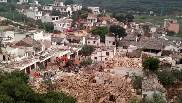 Terremoto en China: al menos 175 muertos y 1.400 heridos