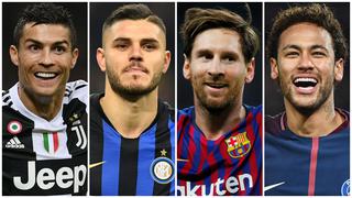 Messi, Cristiano, Neymar y los máximos goleadores del 2018 de las principales ligas de Europa