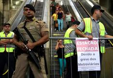Huelga de empleados del metro genera caos en Sao Paulo
