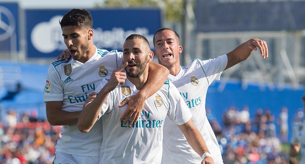 Karim Benzema se encargó de adelantar al Real Madrid en su visita al Getafe. (Foto: Getty Images)