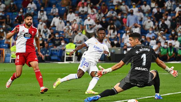 Carlo Ancelotti elogió a Vinicius: “Es bastante frío frente a la portería” | Foto: AFP