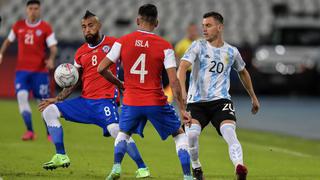 Argentina y Chile no se sacaron ventaja y empataron 1-1 en el inicio de la Copa América