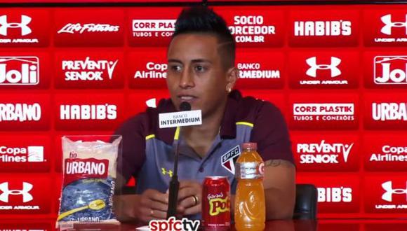 Cueva contó las claves de su buen inicio de año con Sao Paulo