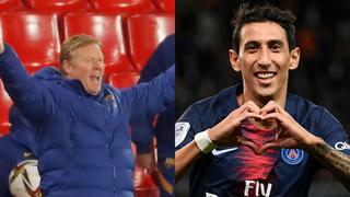 Ronald Koeman le respondió a Di María tras polémicas declaraciones sobre Lionel Messi