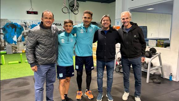 Paolo Guerrero y Catriel Cabellos recibieron la visita de Juan Reynoso en Argentina | Foto: FPF
