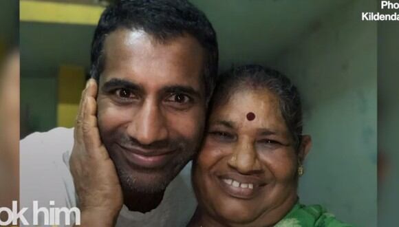Lo adoptaron siendo un recién nacido y se reencontró con su madre después de 40 años. (Foto: Brut India / YouTube)