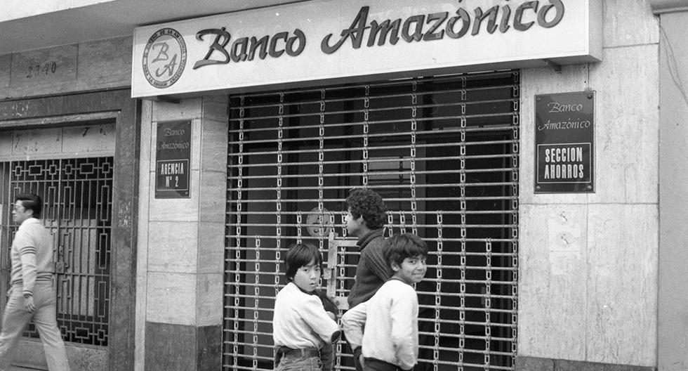 Imagen de la agencia N°2 del Banco Amazónico, ubicada en la avenida Petit Thouars N° 2320, en Lince. (Foto: GEC Archivo Histórico)