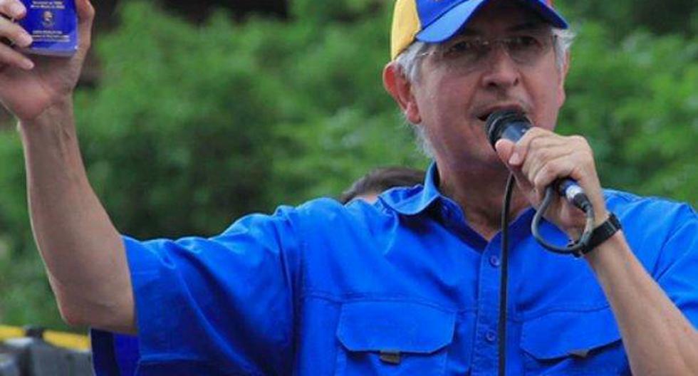 El alcalde opositor venezolano Antonio Ledezma, quien ingresó a Colombia tras escapar de su país del arresto domiciliario, envió un saludo al pueblo de Venezuela. (Foto: EFE)