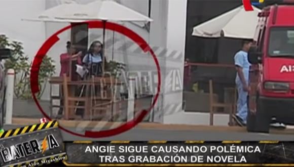Angie Arizaga continúa grabando telenovela con Nicola Porcella