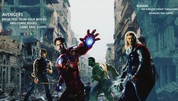 Thor, Hulk y Ironman: Superhéroes contra las matanzas en Alepo