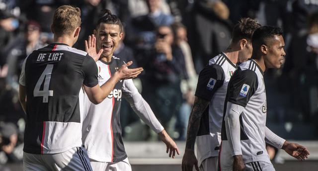 La Juventus derrotó a la Fiorentina por 3-0 con goles de Cristiano Ronaldo y De Ligt. (Foto: AFP)