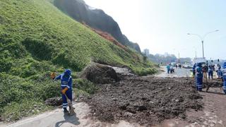 Miraflores: nuevo derrumbe en acantilado de la Costa Verde bloquea vía 